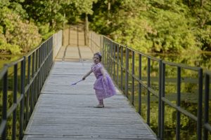 Alana guarding the bridge.