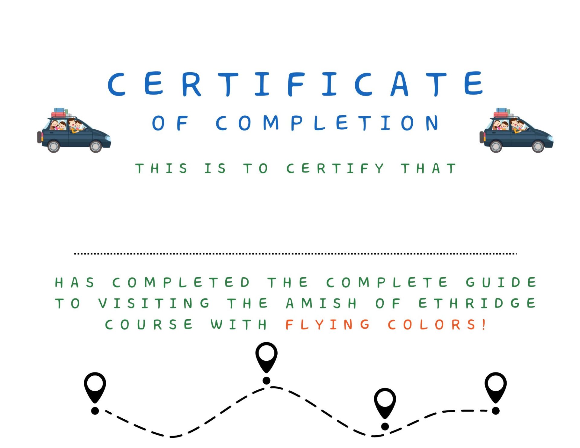 Ethridge Certificate. Ethridge Certificate.