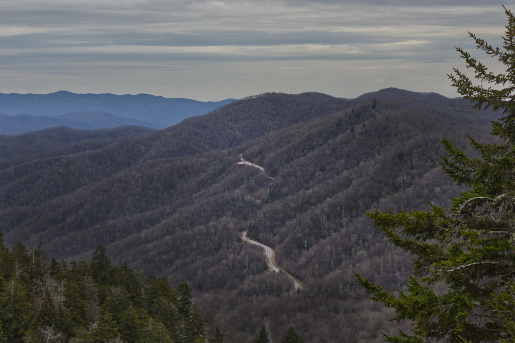 mountain road Mountain road from top of mountain.