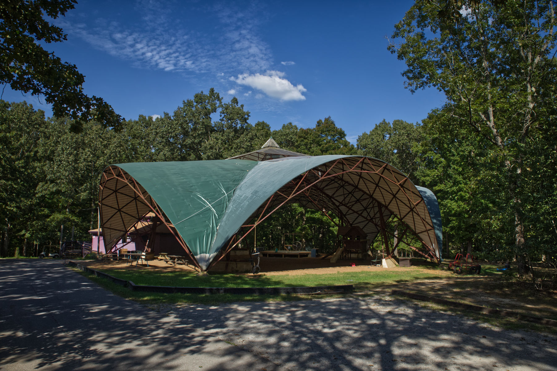 Bucky ball amphitheater. 